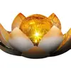 Luzes Solares para Exterior Luzes Subterrâneas Luzes Decorativas Impermeáveis para Jardim Residencial Luzes de Lótus Luzes de Bola Rachada Luzes de Escada