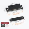 Odori Negro Acero Inoxidable Magnético Táctil Gabinete de Puerta Magnético Succión Cajón Grande de Baño Armario Armario Imán Succión de Puerta Táctil de Puerta