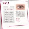 Agengpo Pestañas Postizas Enteras Naturales Tallo Delgado Tallo Transparente Pestañas Postizas Cabello de Hada Planas Pestañas de Fiesta Una Pieza