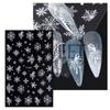 Adesivos de unhas de Natal novos transfronteiriços ins inverno quente branco Natal floco de neve cachecol 5D adesivos de unhas em relevo