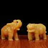 Adornos de elefante de topacio natural para el éxito Adornos de jade jade sala de estar oficina artesanías venta al por mayor