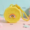 Bolsa de Silicone com Furo Estilo Desenho Animado Mini Carteira de Moedas Bolsa de Cosméticos DIY Bolsa para Fones de Ouvido Pingente de Chaveiro Presente