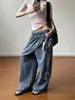 Pantalones deportivos holgados estilo americano para hombre y mujer, pantalones casuales de pierna ancha sueltos de verano con efecto de caída, adecuados para bailar