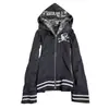 Nuevo en 2026: Sudadera con capucha y cremallera estilo oscuro ins moda callejera Harajuku Y2k moda transfronteriza sudadera lulu