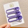 Pinza Lateral de Color Caramelo Y2K Estilo Millennial Dopamina para Mujer, Pasador de Verano para Flequillo, Pinza para el Pelo Lateral