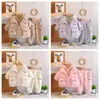 Conjunto de Ropa Gruesa de Invierno para Niños y Niñas 2027 Nuevo Modelo Chaqueta de Algodón Gruesa de Invierno para Niños y Niñas y Chaleco Conjunto de Tres Piezas Ropa de Bebé