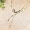 Accesorios de Moda de Alta Gama para Mujer, Colgantes de Acero Inoxidable, Collares Personalizados, Estilo Lujo Ligero, Joyería de Nicho, Disponibles en Stock