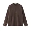 Yidao Vintage 2026 Coleção Outono Nova: Cardigan Tricot Casual Versátil Cor Sólida Gola Redonda Manga Longa Malha Grossa Retrô