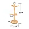 Estante de secado en stock de fábrica estante de secado de platos de madera creativa estante de platos estante de platos suministros de cocina estante de almacenamiento de madera maciza