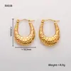 Pendientes Populares Europeos y Americanos de Acero Inoxidable para Mujer, Lujo Accesible Pendientes Elegantes Retro Transfronterizos U Joyería de Acero de Titanio de Gama Alta