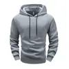 Moletom com Capuz Tamanho Europeu Novo 2025 Masculino Cor Pura Versão Pública Solto Casual Jaqueta Esportiva Top Moletom com Capuz