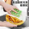 Esponja para lavar platos, estropajo quitamanchas para cocina, esponja de limpieza doméstica de doble cara con doble efecto, sin rayones por ambos lados