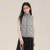Jaqueta de Penas Patchwork Leve para Meninas 2026 Novo Estilo de Inverno Crianças Fina à Prova de Vento Quente Tendência Casaco com Zíper