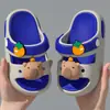 Chinelos Infantis de Capivara 3D em EVA para Meninas, Novidade Verão 2025 Sandálias Antiderrapantes de Desenho Animado para Meninos