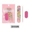 Set de Tres Piezas de Herramientas para Uñas, Varilla de Cristal, Lima de Uñas, Lima Esponja, Lima con Diseño Lindo, Herramientas de Manicura