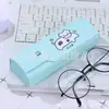 Serie de Impresión Digital estuche para gafas de sol de inyección de tinta excelente calidad nuevo almacenamiento cuero gratis LOGOTIPO caja de espejo para estudiante