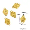 62 Estilos Colgantes Pequeños de Acero Inoxidable con Doble Agujero Abeja Flor Concha Marina Colgante Doble Accesorios DIY Accesorios de Acero de Titanio Venta al por Mayor