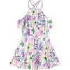 Trajes de baño para niñas, trajes de baño de una pieza de manga corta, novedad de 2025, ropa de baño de princesa, linda generación al por mayor