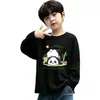 Camiseta de Ropa Interior Nueva Modelo Otoño e Invierno 2026 para Niños Niños, Camiseta de Manga Larga de Algodón Puro de Dibujos Animados para Bebé Niño