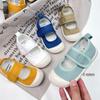 Zapatos de Lona para Niños Verano Niñas Nuevos Zapatos para Niños Pequeños Zapatos Casuales de Tela para Bebé Jardín de Infancia Interior Zapatos Blancos