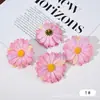 Nova Cabeça de Flor Margarida Flor Artificial de Seda Multicamadas Flor Crisântemo Selvagem Pequeno Revestido Material para Acessórios de Guirlanda Chapéu DIY