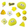 Novos Desenhos Animados Fofos Criativos Tamancos de Queijo Sapato Flor Sapato Fivela Enfeites Decoração Removível Versátil Fábrica Atacado