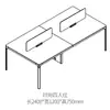 Escritorio de Mesa de Personal Simple Moderno para 4 Personas 6 Personas Escritorio de Personal Escritorio de Computadora Muebles de Oficina