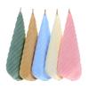 Toalla cuadrada pequeña de fibra de bambú al por mayor 34*34 color liso toalla personalizada para guardería bebé babero cuadrado absorbente
