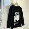 Camiseta de Manga Corta Bestseller de Almacén Lightning Manga Larga Mujer Otoño Invierno 2026 Holgada Gato Versátil Top de Pareja Comercio Exterior Transfronterizo