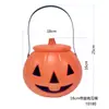 Linterna de Calabaza Portátil para Niños para Halloween Cubeta para Dulces Decoración Transfronteriza para el Día de Halloween Accesorios Cubeta de Calabaza Divertida para Dulces
