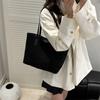 Bolso de Hombro Sobaco con Costuras Retro Europeas y Americanas de Gran Capacidad Pu Bolso Tote para Mujer Bolso de Mano Moderno para Viajar