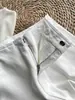 ¡Muy recomendable! ¡El ajuste es increíble! Pantalones casuales de algodón puro importado tipo guadaña para mujer, forma de capullo, cintura alta, adelgazantes, largo cropped