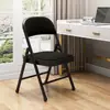 Silla de Comedor Plegable para Uso Doméstico, Taburete de Oficina con Respaldo, Adecuado para Alquiler de Dormitorios, Cómodo para Sentarse Largo Tiempo, Precio de Mayoreo