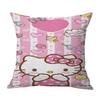 Venta Caliente Transfronteriza Serie Hellokity Lino Funda de Cojín para Sofá de Casa Dormitorio Almohada Impresión a una Cara