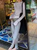 Camiseta Básica de Color Sólido de Manga Larga Fina Estilo Europeo y Americano para Mujer 2025 Nuevo Top Verano Otoño Versátil Cuello Redondo Transfronterizo