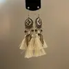 ¡Muestra la máquina blanca para el cuidado de la edad! Pendientes de la Caída del Corazón de una Niña Pendientes de Cuentas de Flores Coloridas Pendientes de Verano para Mujer
