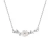 Colar Feminino S999 Prata Esterlina Novo Estilo Chinês Borboleta Camélia Design de Nicho Borboleta Elegante Flor Amor Corrente da Clavícula Versátil
