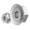 Tuerca hexagonal con brida exterior de acero inoxidable 316 DIN6923, tapa de tornillo ampliada y engrosada m3m4m5m6m8m10m12