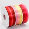 Cinta de Poliéster Personalizada de 4 cm con Transferencia de Calor y Cinta Arcoíris de Color Degradado para Decoración de Regalos, Empaque Hecho a Mano DIY y Accesorios