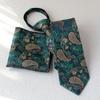 Traje de Cuadrado con Pestañas Florales de 8 CM Traje con Patrón Vintage Accesorios para Camisa Corbata Fácil de Aflojar Pañuelo de Bolsillo