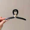 Pinza para el pelo de estrella con garra y estampado de leopardo estilo retro, dulce y fresca, para recogidos, pinza de acetato de gato y tiburón, accesorio de pelo elegante en forma de corazón