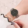 GUOU antigo europeu nova moda personalidade simples mostrador impermeável banda de aço temperamento relógio feminino relógio de estudante multi-cor opcional
