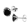 Pendientes de Acero Inoxidable con Circonita de Venta Caliente con Cierre de Mariposa, Pendientes Sencillos de Acero Inoxidable Integrados de Cuatro Garras, Venta al por Mayor de Fábrica