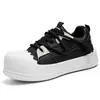 Zapatos de hombre para primavera y otoño, zapatillas de suela gruesa para dedos grandes, modelos nuevos para adolescentes, zapatos deportivos casuales blancos antideslizantes, zapatos derby