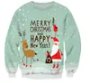 Nuevo comercio exterior transfronterizo Europa y Estados Unidos Navidad floral Amazon AliExpress estación independiente suéter estampado de cuello redondo para mujer