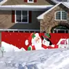 Decoração de Banner de Natal Transfronteiriça Cenário de Montagem Banner de Tecido Pendurado Parede de Fundo Banner Colorido Personalização