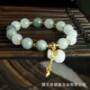 Coleção de Pulseiras Tianshan Cui Design DIY Acessórios de Nó de Bambu com Contas Pulseira 2 Círculos Contas Estilo Antigo Tianshan Cui Metabo