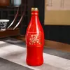Desecho barato de botella de vino de cerámica de Jingdezhen un kilo frasco sellado botella vacía botella de vino blanco tanque de almacenamiento almacenamiento privado frasco de burbujas