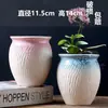 Vaso de flor de suculenta em cerâmica com prato, oferta especial, diâmetro grande, tamanho grande, vaso criativo para suculentas de casa