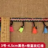4.5cm tres flores cuatro colores estilo étnico borla fleco encaje cortina cojín accesorio decorativo